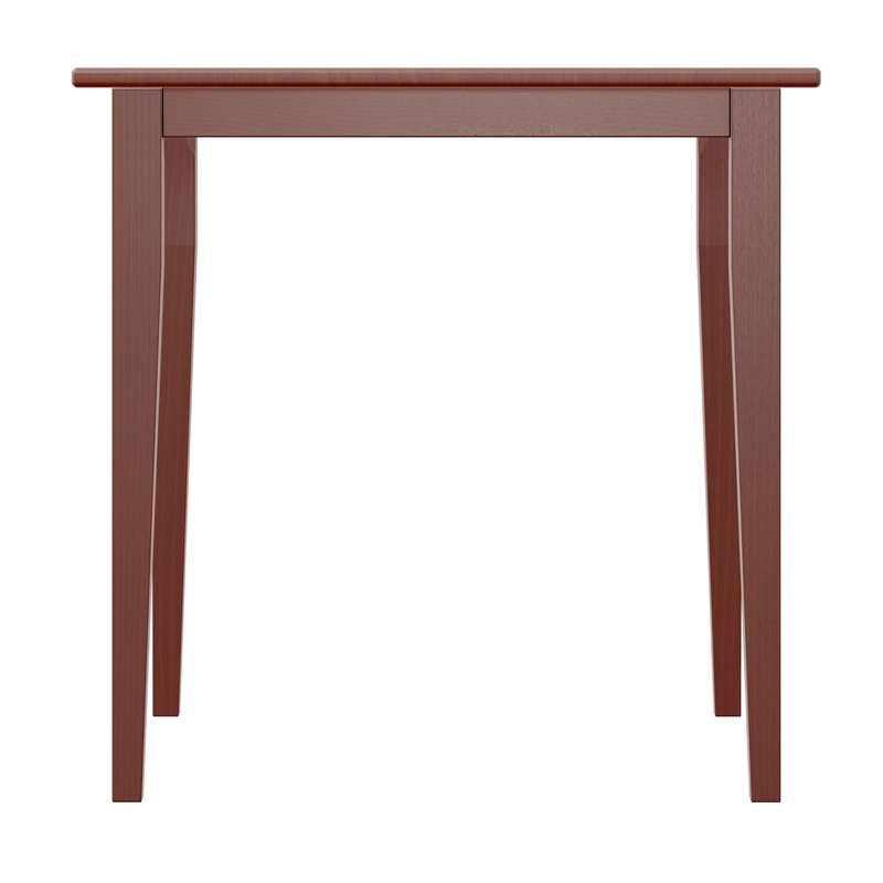 Winsome Groveland Square Transitional Solid Wood Dining Table in Antique Walnut