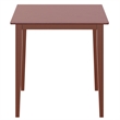 Winsome Groveland Square Transitional Solid Wood Dining Table in Antique Walnut