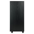 Winsome Halifax Transitional Wood Storage Cabinet with 7 Drawers Black