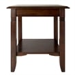Winsome Nolan Transitional Solid Wood End Table in Cappuccino