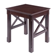 Winsome Xola 3-Piece Transitional Solid Wood Nesting Table in Cappuccino