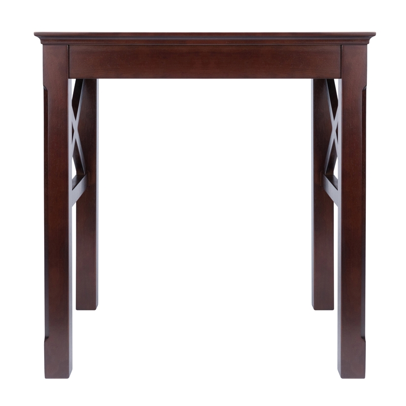 Winsome Xola 3-Piece Transitional Solid Wood Nesting Table in Cappuccino