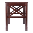 Winsome Xola 3-Piece Transitional Solid Wood Nesting Table in Cappuccino