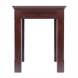 Winsome Xola 3-Piece Transitional Solid Wood Nesting Table in Cappuccino
