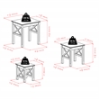 Winsome Xola 3-Piece Transitional Solid Wood Nesting Table in Cappuccino