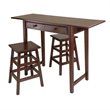 Winsome Mercer 3 Piece Rectangular Dining Set in Cappuccino