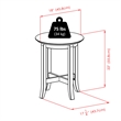 Winsome Toby Transitional Solid Wood End Table in Dark Espresso