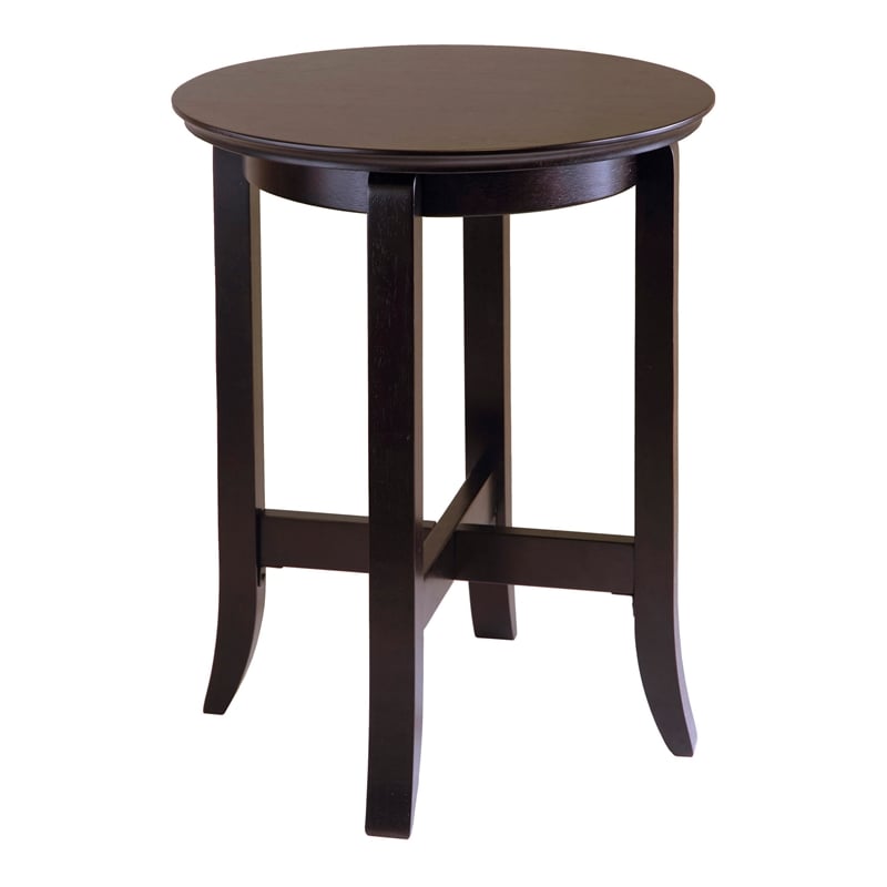 Winsome Toby Transitional Solid Wood End Table in Dark Espresso