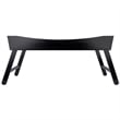 Winsome Benito Transitional Solid Wood Bed Tray with Foldable Legs in Espresso