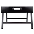 Winsome Benito Transitional Solid Wood Bed Tray with Foldable Legs in Espresso