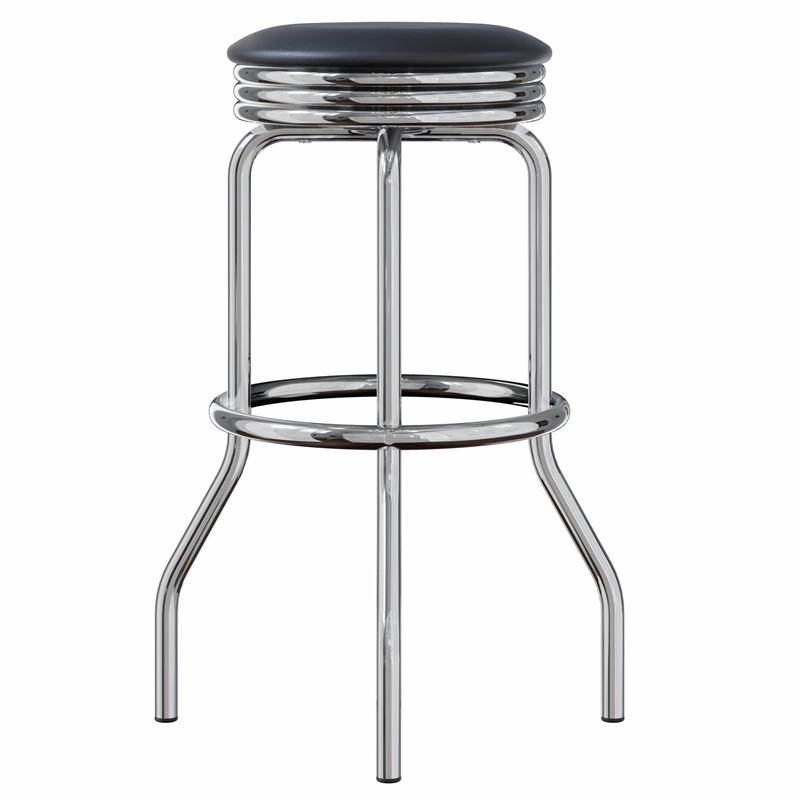 Winsome Summit 3-Piece Round Contemporary Wood/Metal Pub Set in Black