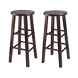 Winsome Parkland 3-Piece Transitional Solid Wood Set in Warm Walnut