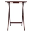 Winsome Alex Rectangle Transitional Solid Wood TV Table in Walnut (Set of 4)