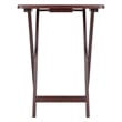 Winsome Alex Rectangle Transitional Solid Wood TV Table in Walnut (Set of 4)