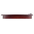 Winsome Alden Solid Wood Lap Desk Flip Top w/ Drawer and Foldable Legs in Walnut