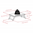 Winsome Alden Solid Wood Lap Desk Flip Top w/ Drawer and Foldable Legs in Walnut