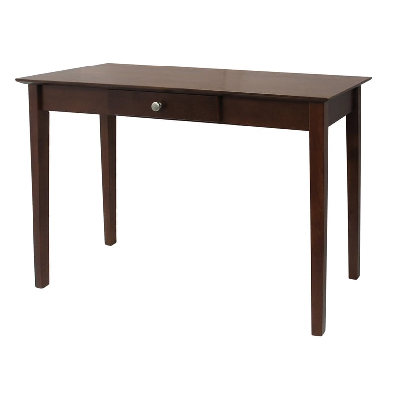Winsome Rochester Transitional Solid Wood Console Table with One Drawer - Walnut