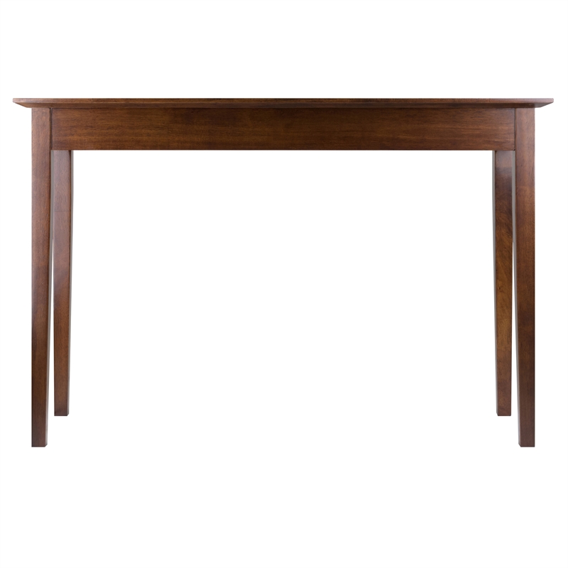 Winsome Rochester Transitional Solid Wood Console Table with One Drawer - Walnut