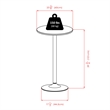 Winsome Summit 3-Piece Transitional Wood/Metal Pub Set in Black