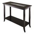 Winsome Genoa Rectangular Transitional Solid Wood Console Table in Dark Espresso