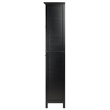 Winsome Burgundy Transitional Wood Wine Rack with Glass in Black