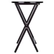 Winsome Skippy 5-Piece Transitional Solid Wood TV Table Set in Espresso