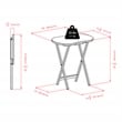 Winsome Skippy 5-Piece Transitional Solid Wood TV Table Set in Espresso