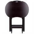Winsome Skippy 5-Piece Transitional Solid Wood TV Table Set in Espresso