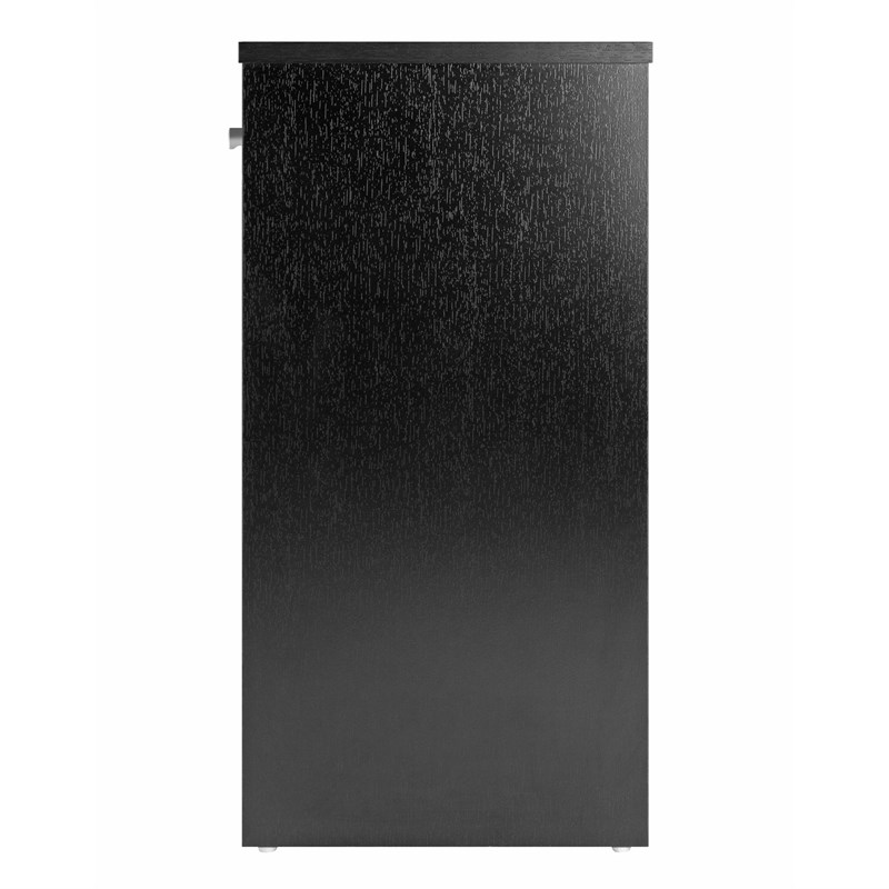 Winsome Squamish Transitional Composite Wood Accent Table in Black