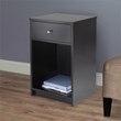 Winsome Squamish Transitional Composite Wood Accent Table in Black
