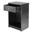 Winsome Squamish Transitional Composite Wood Accent Table in Black