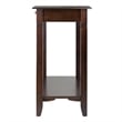 Winsome Nolan Transitional Solid Wood Console Table with Drawer in Cappuccino