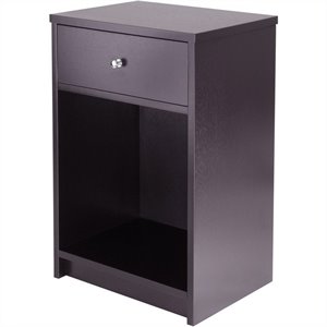 Accent Table with One Drawer in Espresso