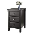 Winsome Timmy Transitional Composite Wood Accent Table in Black