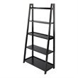 Winsome Adam 5-Tier A-Frame Transitional Solid Wood Book Shelf in Black