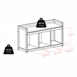 Winsome Addison 4 Pieces Storage Transitional Solid Wood Bench in Espresso