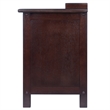 Winsome Adriana 3-Drawer Solid Wood Bench with Storage in Antique Walnut