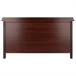 Winsome Adriana 3-Drawer Solid Wood Bench with Storage in Antique Walnut