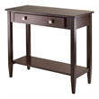 Winsome Richmond Tapered Leg Transitional Solid Wood Console Hall Table - Walnut
