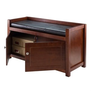2Pc Hall Storage Bench with Cushion Seat in Espr..