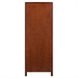Winsome Brooke Transitional Solid Wood Close Cupboard w/ Drawer - Antique Walnut
