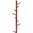 Winsome Lily 9 Pegs Transitional Solid Wood Coat Tree in Walnut