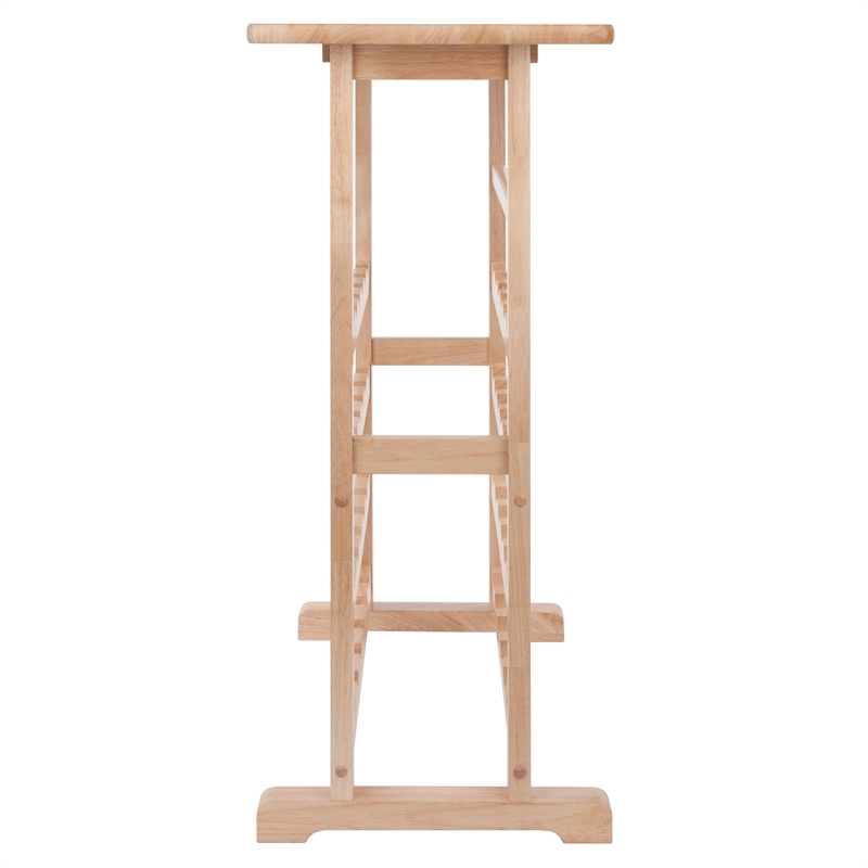 Winsome Vinny 24-Bottle Transitional Solid Wood Wine Rack in Natural