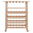 Winsome Vinny 24-Bottle Transitional Solid Wood Wine Rack in Natural
