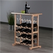 Winsome Vinny 24-Bottle Transitional Solid Wood Wine Rack in Natural