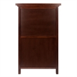 Winsome Chablis 20 Bottle Transitional Solid Wood Wine Cabinet in Antique Walnut