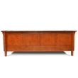 Crafters and Weavers Arts and Crafts Leather Side Sofa in Chestnut Brown
