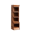 Crafters and Weavers Arts and Crafts Wood Narrow Barrister Bookcase in Cherry