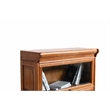 Crafters and Weavers Arts and Crafts Wood Narrow Barrister Bookcase in Cherry