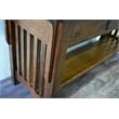 Crafters and Weavers Arts and Crafts 1 Drawer Wood Console Table in Walnut